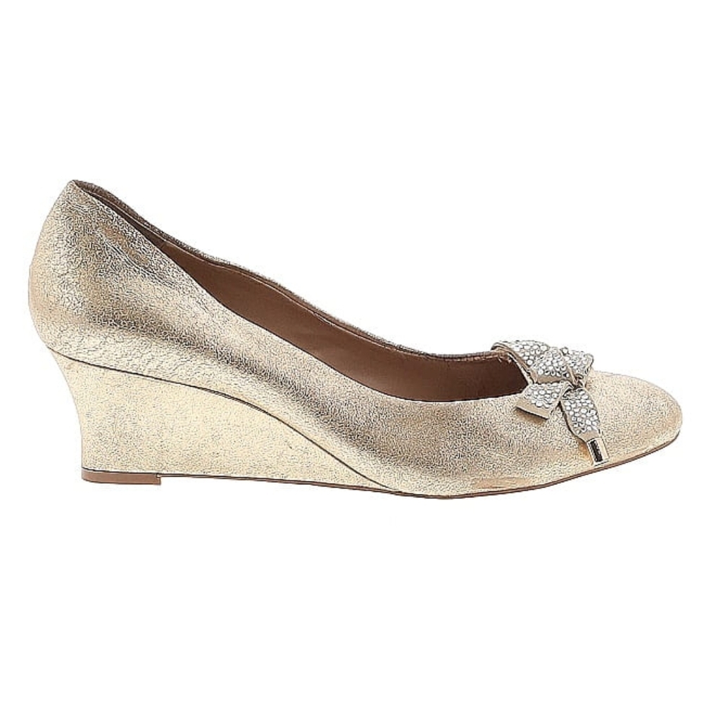 Arturo Chiang - Gold Wedge Heels - Size 9.5